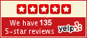 Yelp Reviews Yelp Bee Removal - 135 Five star reviews button